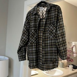 Plaid shacket shirt